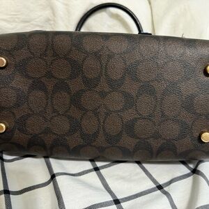 Rowan Satchel Bag In Signature Canvas With Ski Patches NEW